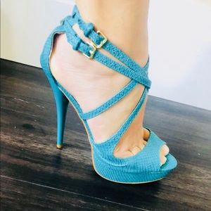 Marco Santi Blue High Heels size:7